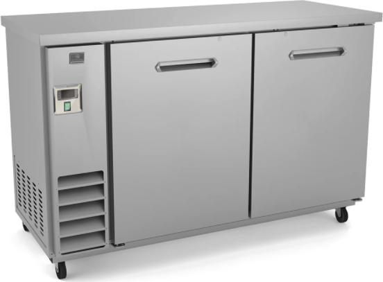 Kelvinator Commercial - 60" Back Bar Refrigerator with 2 Stainless Steel Doors - KCHBB60SS