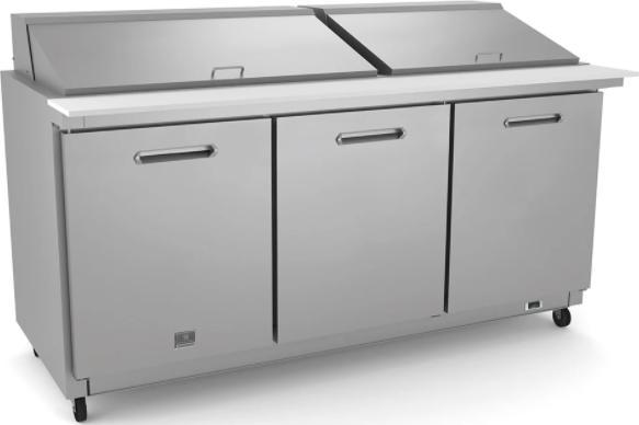Kelvinator Commercial - 72" Mega Top Preparation Table with 3 Doors - KCHMT70.30