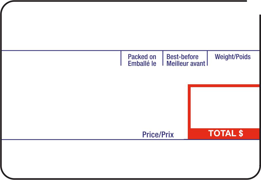 Kilotech - 58 x 40 mm Labels For LE.3k / INTEGRATOR C / KRS 1000PRS /RS or KRS 3000 or LP16 : kg / lb. /100 g - K862049
