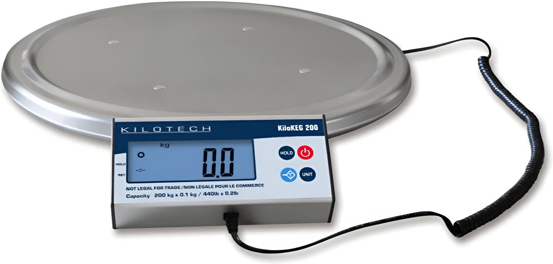 Kilotech - KILOKEG 200 440 lb x 0.2 lb Digital Keg Scale with Remote Display - K851249
