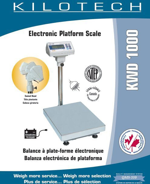 Kilotech - Swivel Head For KWD 1000 Scale - K861644