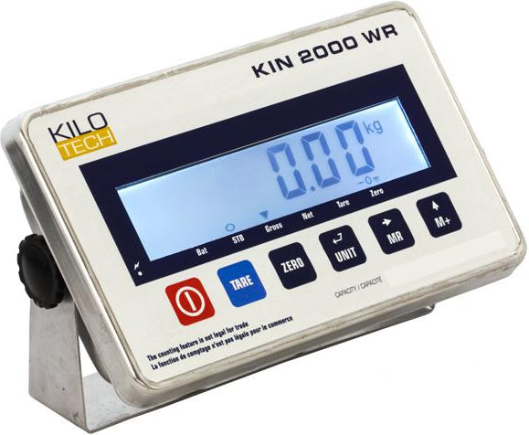 Kilotech - TOP GUN KPL MS 18" x 18", 150 Kg Bench & Platform Scale With KIN 2000 WR Indicator - K850525