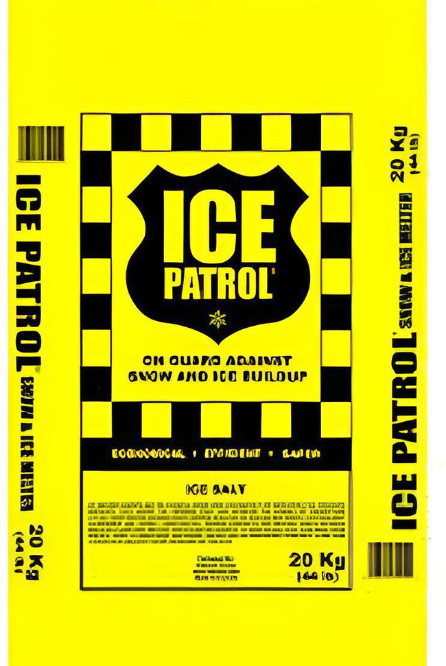 Kissner Group - Ice Patrol Rock Salt, 20kg/44lb, 20kg/Bg, 56bg/Sk - 7942730