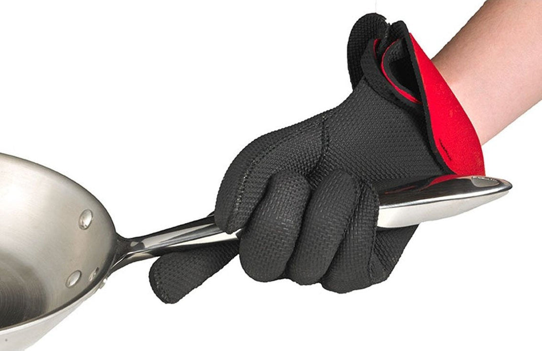 Kitchen Grips - 10.25" Small 5-Finger Chefs Gloves Pair - 100201-11