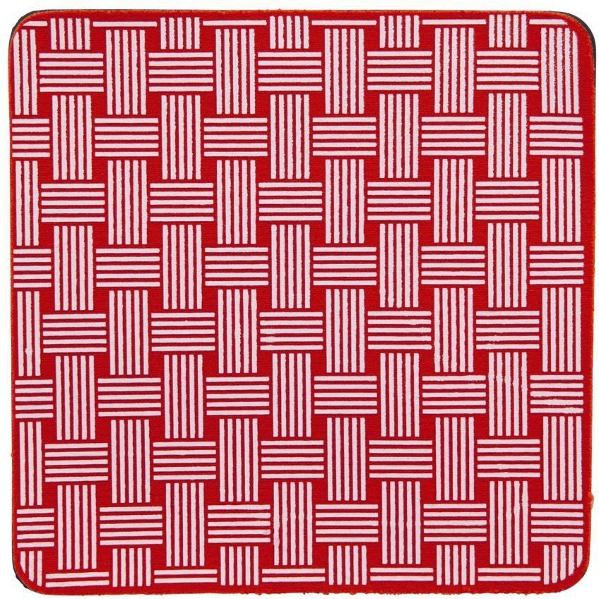 Kitchen Grips - 2 PC 7" Cherry/White Woven Pot Grabber - 120301-11