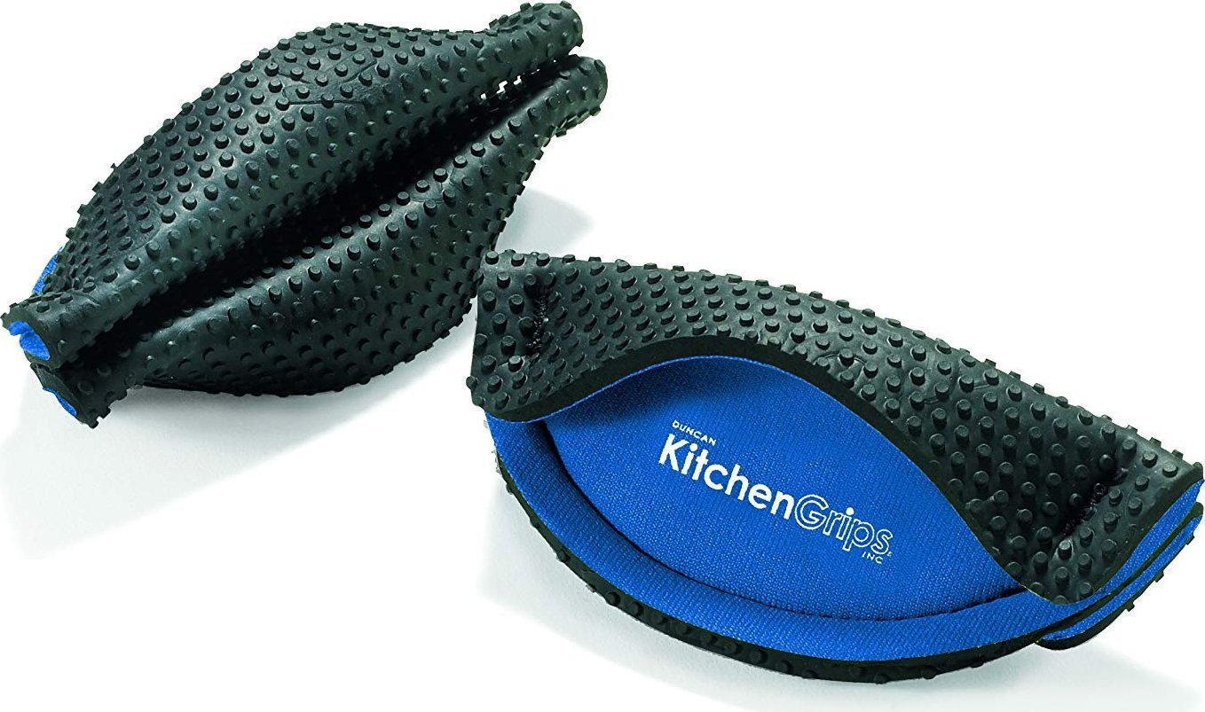 Kitchen Grips - 2 PC Set of 4.5" Blueberry/Black Short Handle Holder - 110501-20