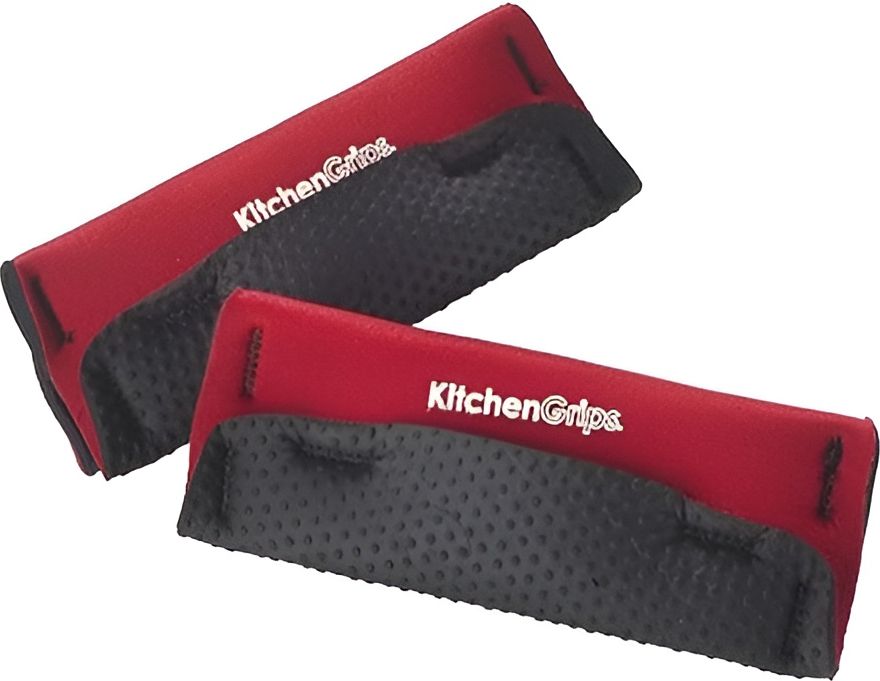 Kitchen Grips - 5x2" Cherry/Black Loop Pan Handle Holder 2 PC Set - 110505-11