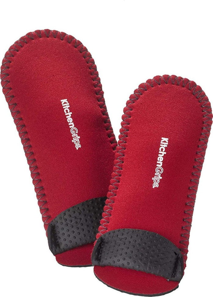 Kitchen Grips - 6-7" Black/Cherry Deluxe Pan Handle Holder 2 PC Set - 110504-11