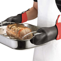 Kitchen Grips - Cherry/Black Large Chef's Mitt - 110116-11