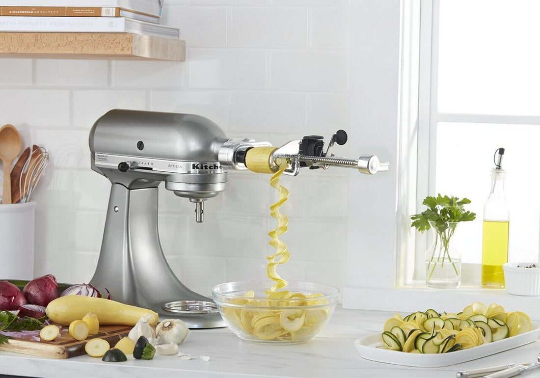 KitchenAid - 1" Silver Spiralizer Attachment - KSM1APC