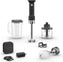 KitchenAid - 1 Speed Black Matte Cordless Hand Blender with Accessories - Battery Included - KHBRV75BM