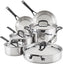 KitchenAid - 10 PC 5-Ply Clad Polished Stainless Steel Cookware Set - 30001-TF05 - ETA JUNE