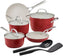 KitchenAid - 10-Piece Empire Red Cookware Set - 12662-T