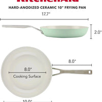 KitchenAid - 10"/25cm Pistachio Hard Anodized Ceramic Fry Pan - 84826-T