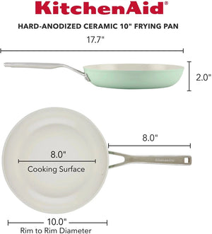 KitchenAid - 10"/25cm Pistachio Hard Anodized Ceramic Fry Pan - 84826-T