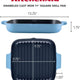 KitchenAid - 11" Blue Velvet Enameled Cast Iron Grill Pan - 48691-CF05