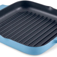 KitchenAid - 11" Blue Velvet Enameled Cast Iron Grill Pan - 48691-CF05