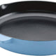 KitchenAid - 12" Blue Enameled Cast Iron Fry Pan/Skillet with Helper Handle and Pour Spouts - 48532