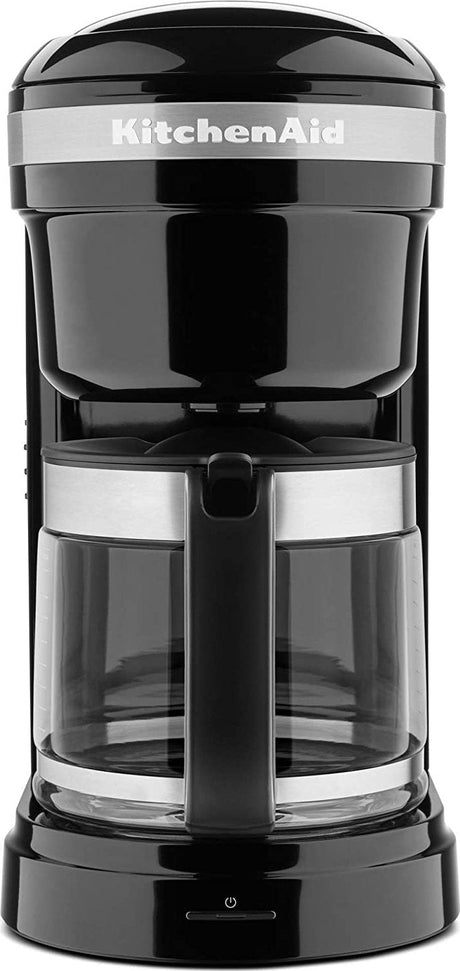 KitchenAid - 12 Cup Drip Coffee Maker with Spiral Showerhead Onyx Black - KCM1208OB