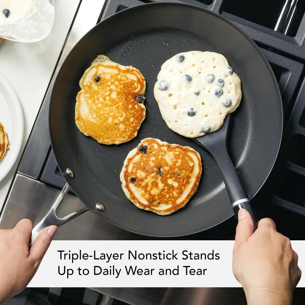 KitchenAid - 12”/30cm 3-Ply Base Stainless Steel Nonstick Frying Pan - 71010-TF05