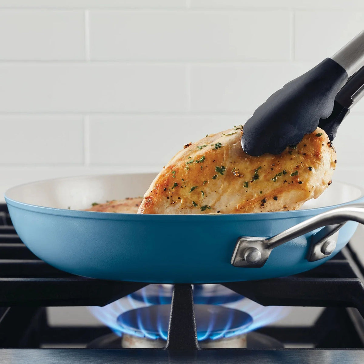 KitchenAid - 12.25"/31cm Blue Velvet Hard Anodized Ceramic Fry Pan - 84832-T