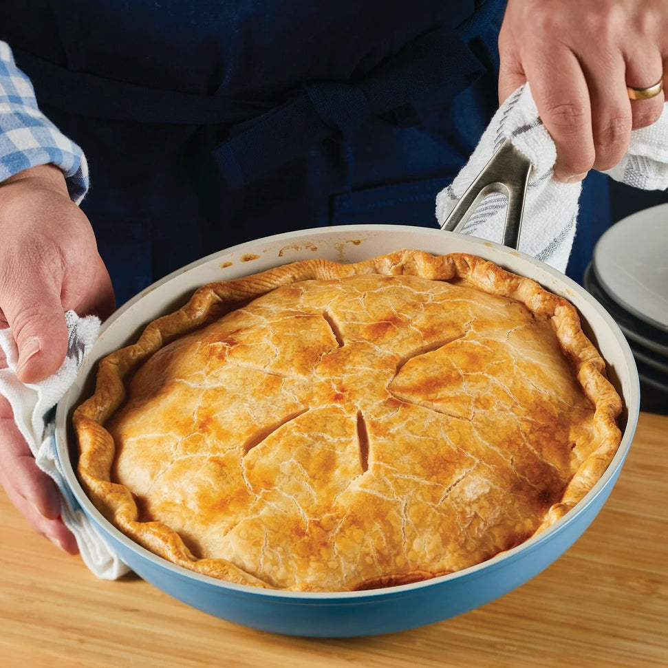 KitchenAid - 12.25"/31cm Blue Velvet Hard Anodized Ceramic Fry Pan - 84832-T