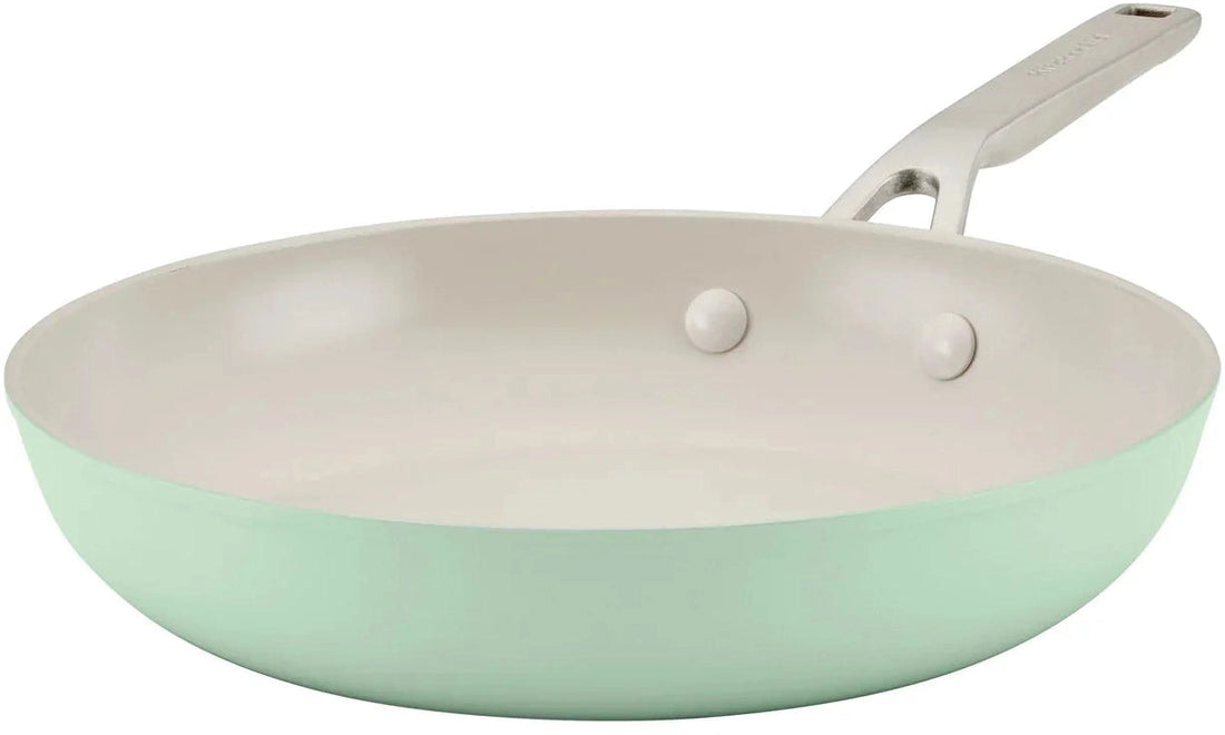 KitchenAid - 12.25"/31cm Pistachio Hard Anodized Ceramic Fry Pan - 84827-T
