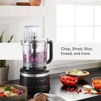 KitchenAid - 13-Cup Food Processor with Dicing Kit Black Matte - KFP1319BM