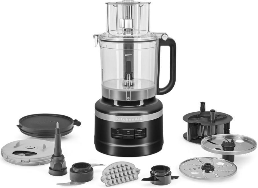 KitchenAid - 13-Cup Food Processor with Dicing Kit Black Matte - KFP1319BM