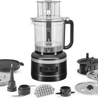 KitchenAid - 13-Cup Food Processor with Dicing Kit Black Matte - KFP1319BM