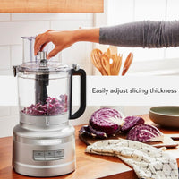KitchenAid - 13-Cup Food Processor with Dicing Kit Contour Silver - KFP1319CU