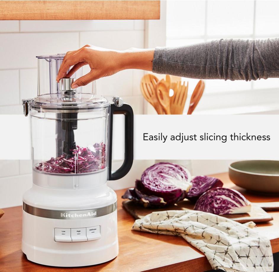 KitchenAid - 13-Cup Food Processor with Dicing Kit White - KFP1319WH