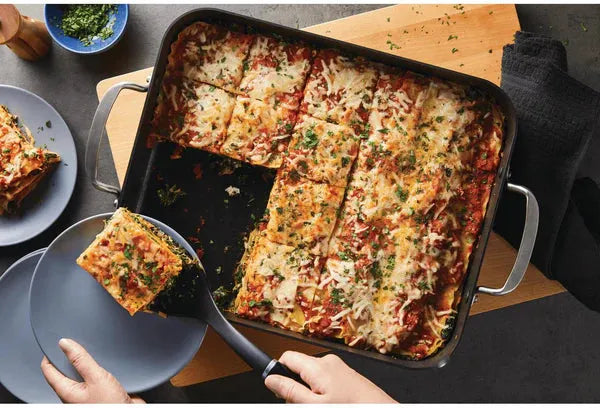 KitchenAid - 13" x 15.75" Hard Anodized Roaster with Removable Non-Stick Rack - 84806-TF05