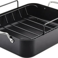 KitchenAid - 13" x 15.75" Hard Anodized Roaster with Removable Non-Stick Rack - 84806-TF05