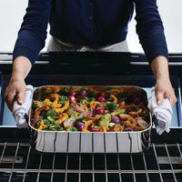 KitchenAid - 15" x 11.5" 5-Ply Clad Silver Stainless Steel Roaster with Removable Rack - 30019