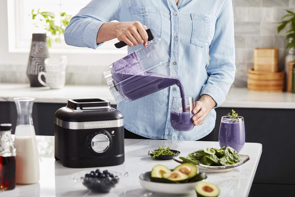 KitchenAid - 1.6 L K400 Matte Black Variable Speed Blender (56oz) - KSB4027BM