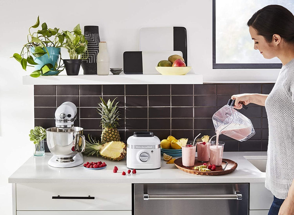 KitchenAid - 1.6 L K400 White Variable Speed Blender (56oz) - KSB4027WH