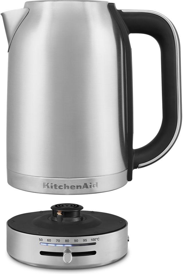 KitchenAid - 1.7 L Brushed Stainless Steel Electric Kettle - KEK1701SX