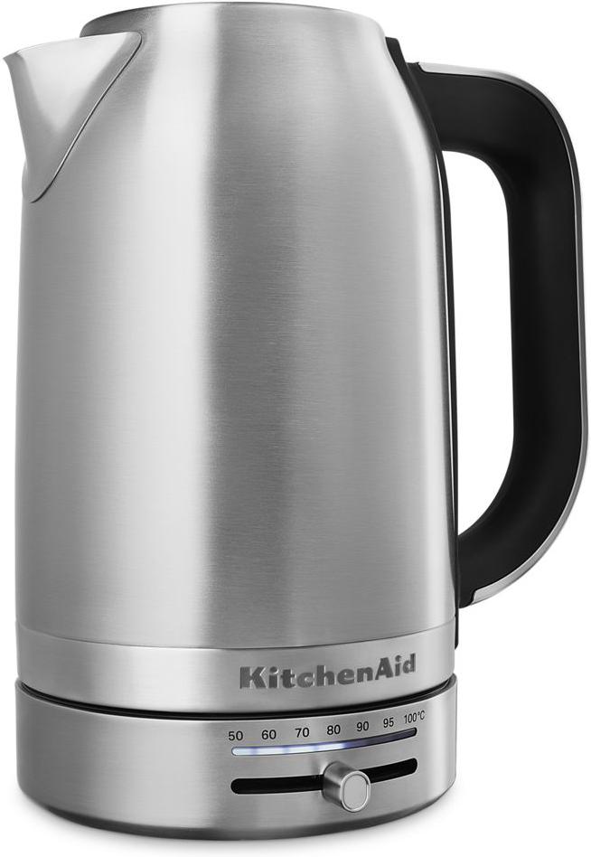 KitchenAid - 1.7 L Brushed Stainless Steel Electric Kettle - KEK1701SX