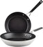 KitchenAid - 2 PC Brushed Stainless Steel Nonstick Frying Pan Set - 71023