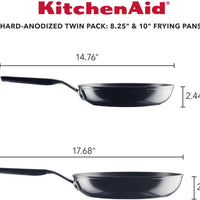 KitchenAid - 2 PC Hard Anodized Nonstick Frying Pan Set - 84803-TF05