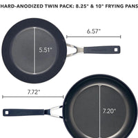 KitchenAid - 2 PC Hard Anodized Nonstick Frying Pan Set - 84803-TF05