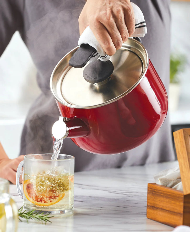 KitchenAid - 2 QT EOS Red Enamel-On-Steel Kettle - 48749-S - DISCONTINUED