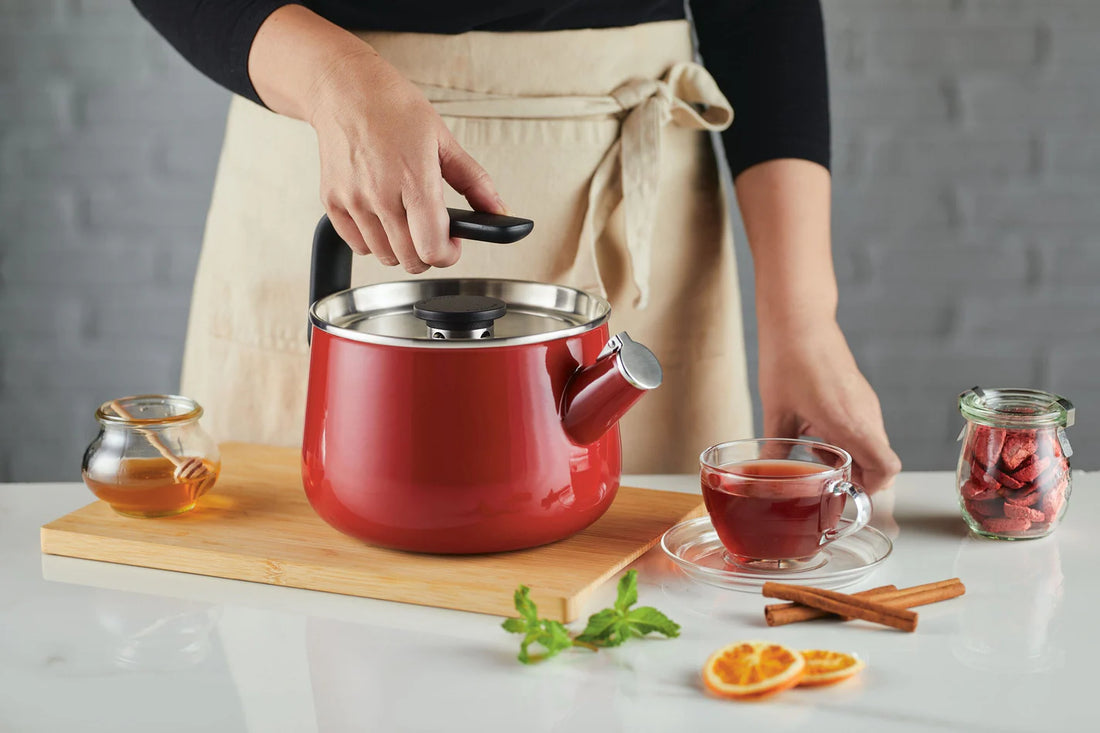 KitchenAid - 2 QT EOS Red Enamel-On-Steel Kettle - 48749-S - DISCONTINUED