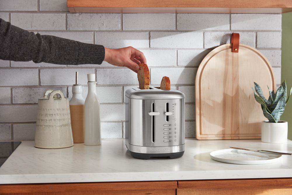 KitchenAid - 2 Slice Brushed Stainless Steel Toaster - KMT2109SX