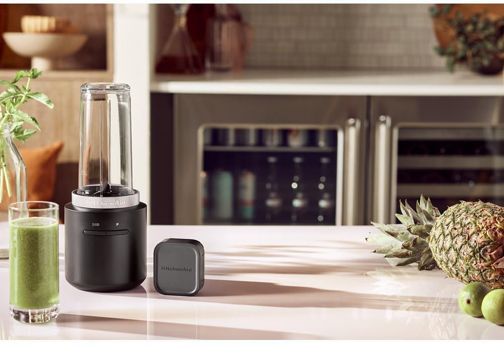 KitchenAid - 2 Speed Black Matte Cordless Personal Blender - Battery Included - KSBR256BM - DISCONTINUED