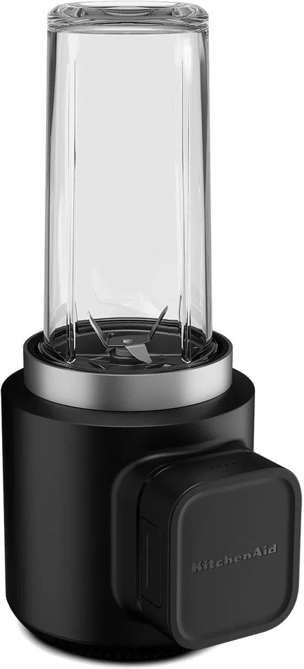 KitchenAid - 2 Speed Black Matte Cordless Personal Blender - Battery Included - KSBR256BM