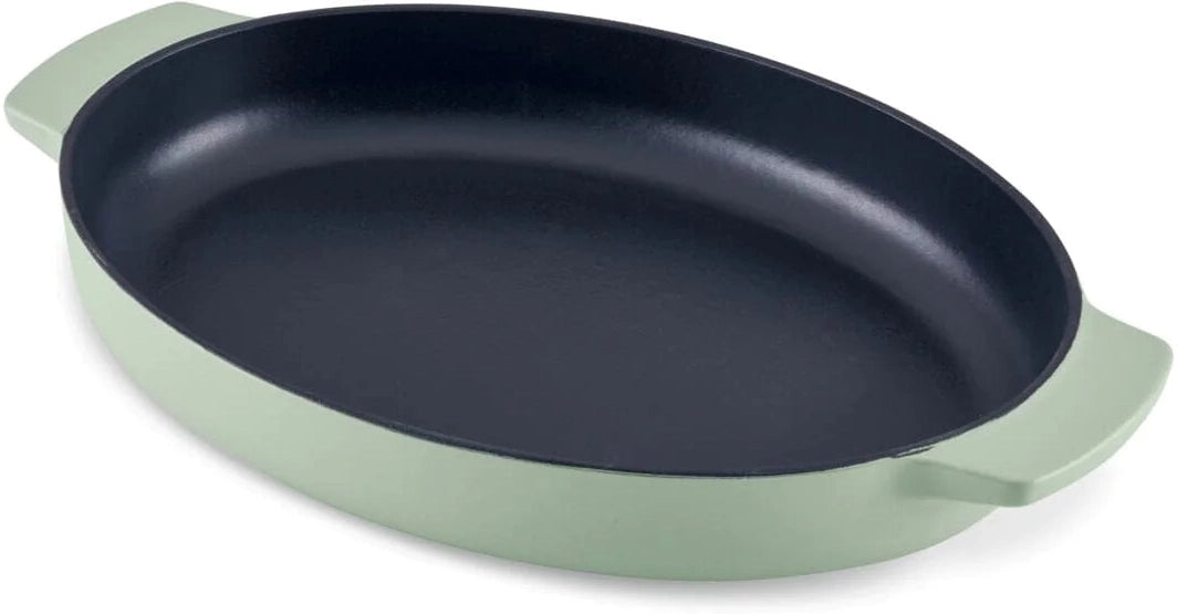 KitchenAid - 2.5" QT Pistachio Enameled Cast Iron Au Gratin Roasting Pan - 48690-CF05