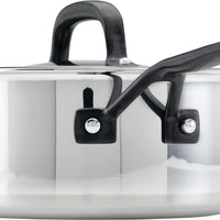 KitchenAid - 3 QT 5-Ply Clad Stainless Steel Covered Saucepan - 30050