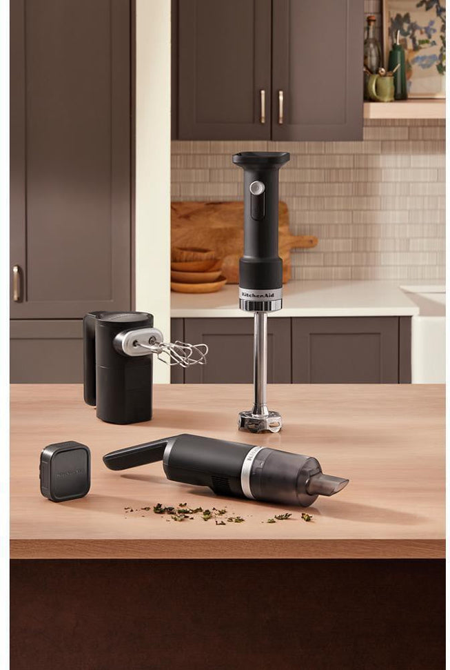 KitchenAid - 3 Speed Black Matte Cordless Hand Blender - Battery Included - KHBRV71BM